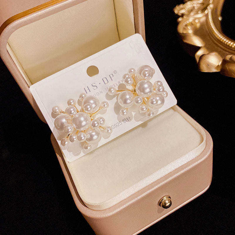 Pearl White Coral Stud Earrings Cn0101