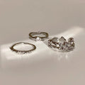 Metal Open-End Zircon Ring Set Cn480