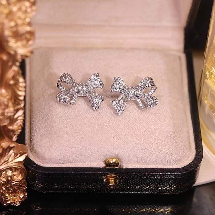 Bow Ear Bone Clip Elegant All-Match Non-Pierced Ear Clip Earrings Cn458