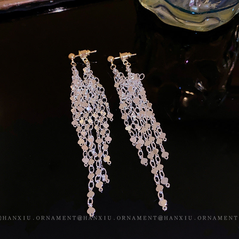 Long Tassel Earrings Cn356