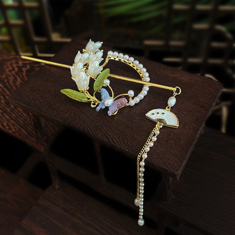 Butterfly Small Flower Hairpin Cn0232