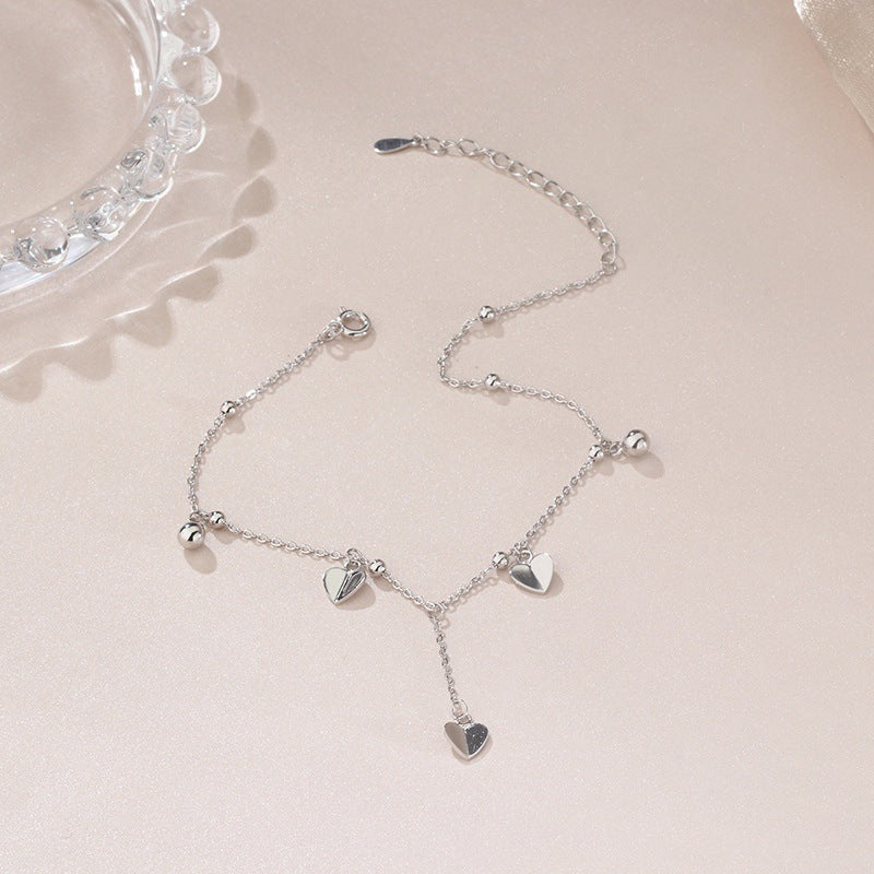 Heart Tassel Anklet Cn0106