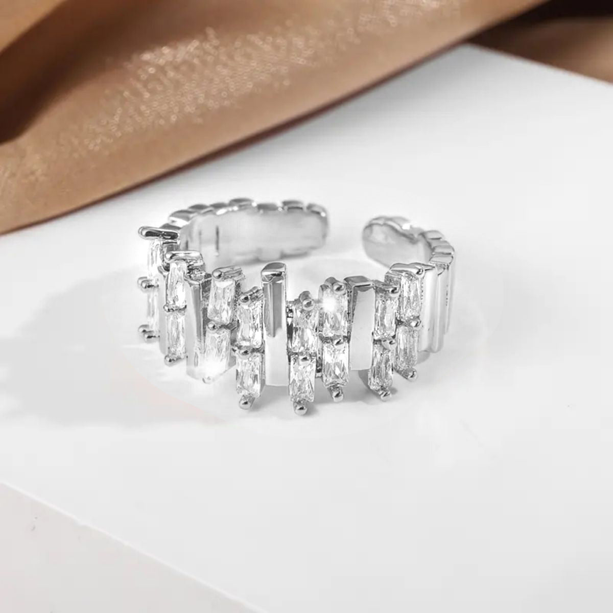 Fashion style hot-selling new zircon open ring