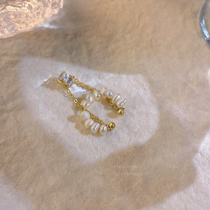 Pearl Earrings Non-Pierced Ear Bone Clip Cn476