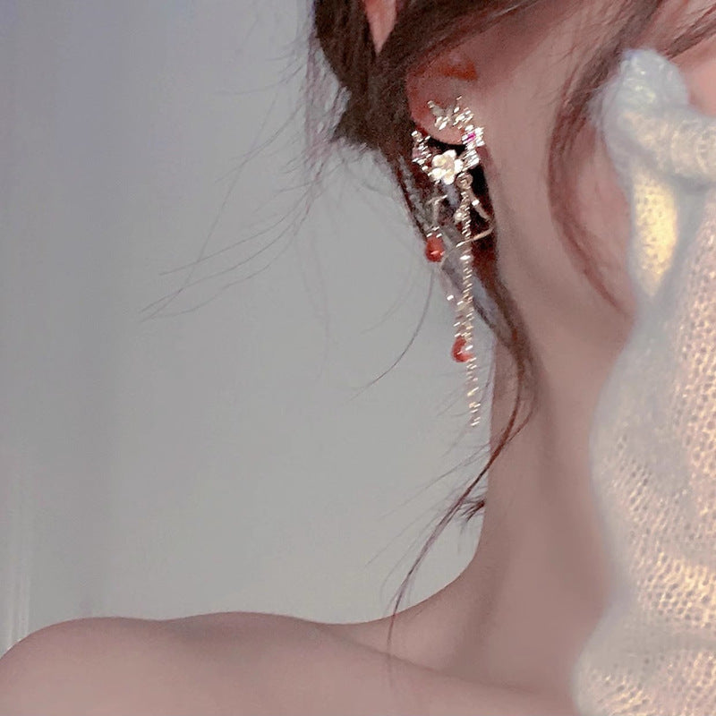 Long Tassel Earrings Color Earrings Cn322