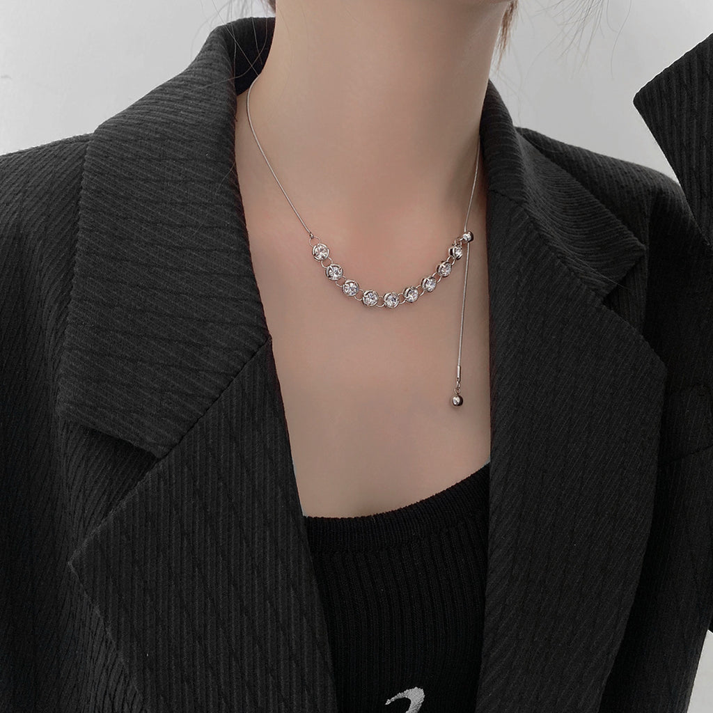 Fashion Tassel Asymmetric Clavicle Chain Cn0314