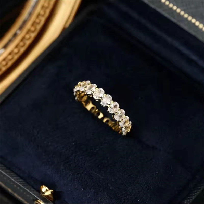 Oval Zircon Ring Cn449