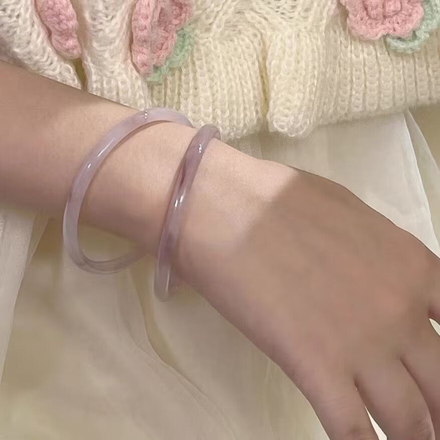 Antique Imitation Jade Jingle Bracelet Cn0228