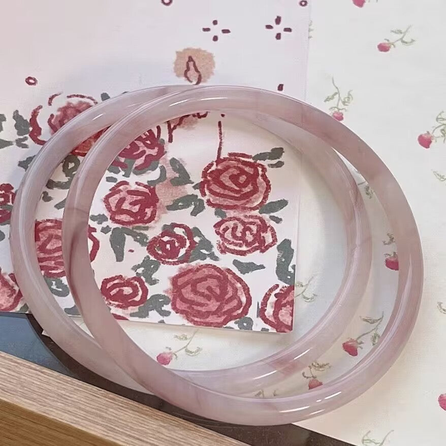 Antique Imitation Jade Jingle Bracelet Cn0228