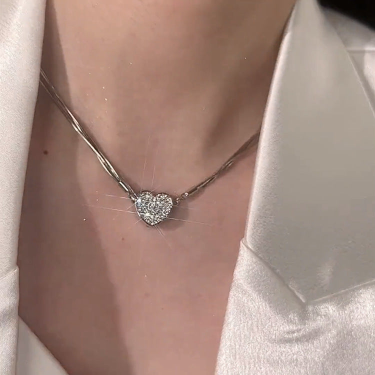 Diamond Love Magnet Necklace Cn0214