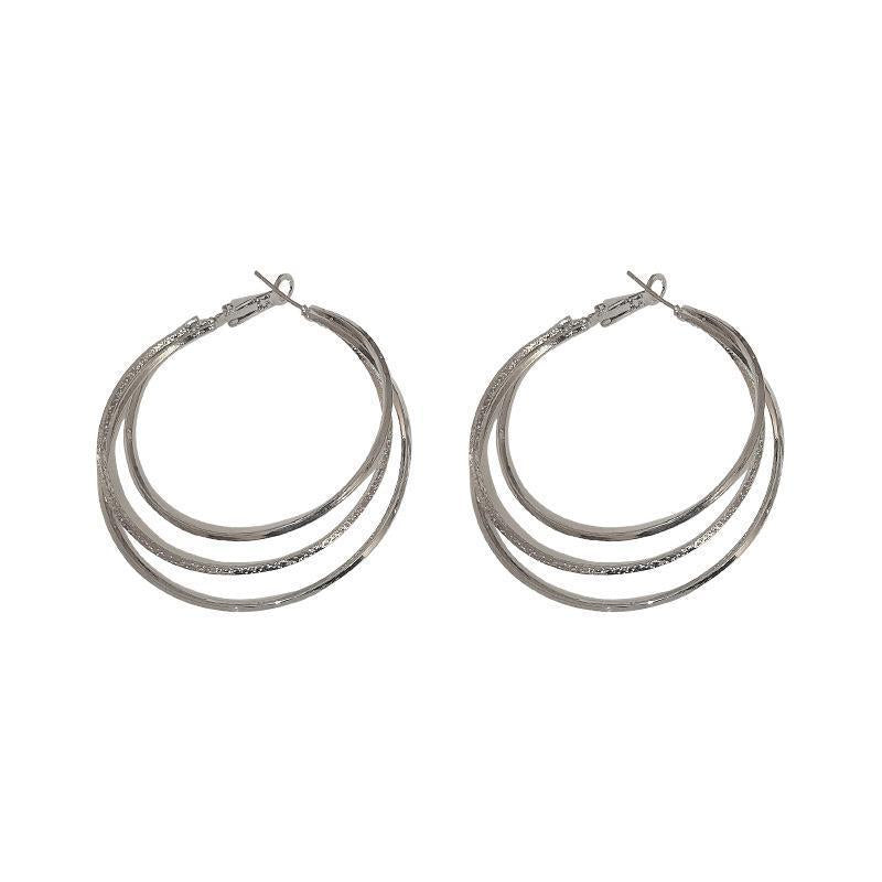 Metal Circle Earrings Cn417