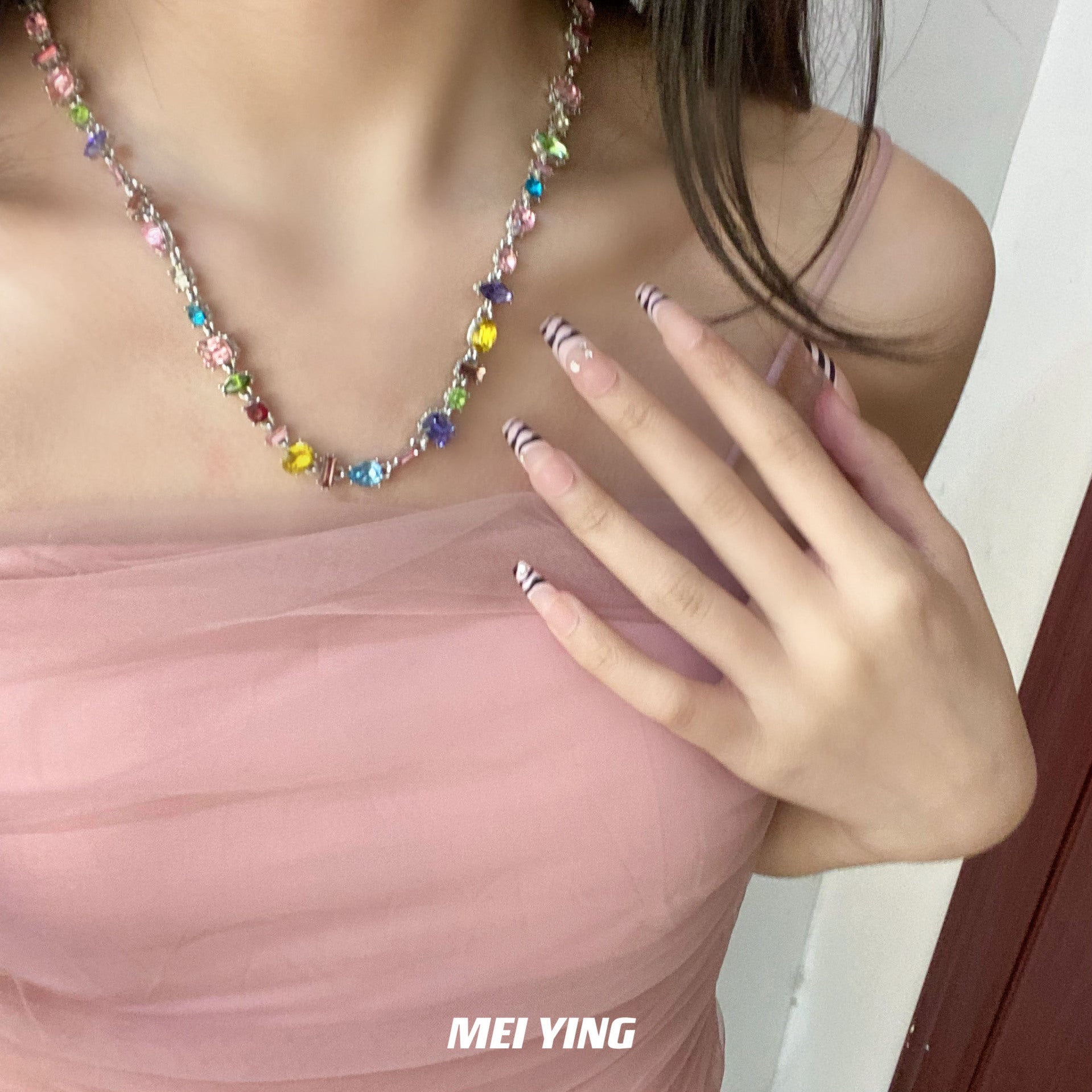 컬러 크리스탈 캔디 팔찌 Cn376