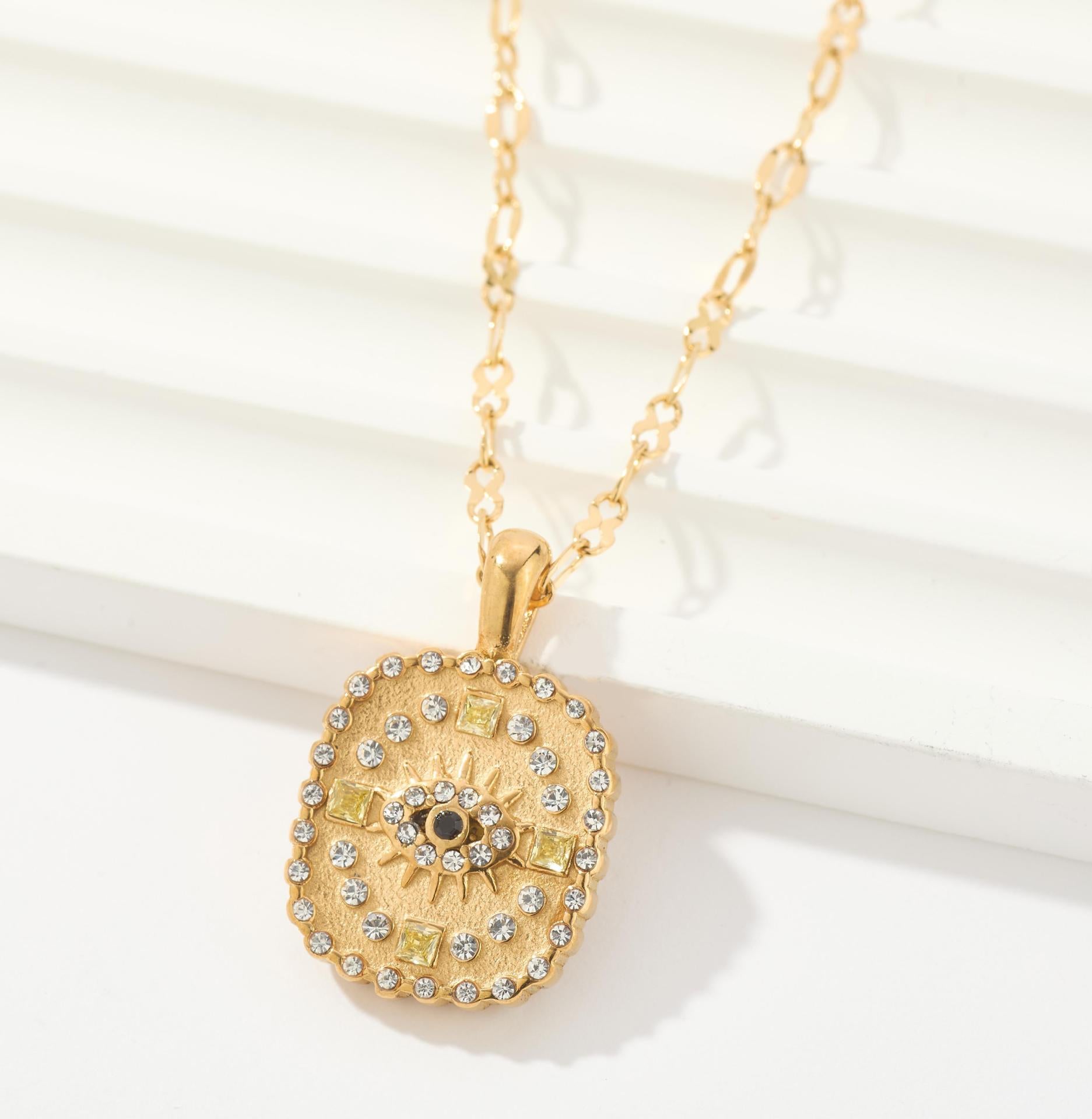 New titanium steel necklace women's simple fashion personality hot-selling women's collarbone chain jewelry