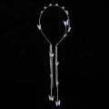 Crystal Butterfly Rhinestone Tassel Headband Cn0244