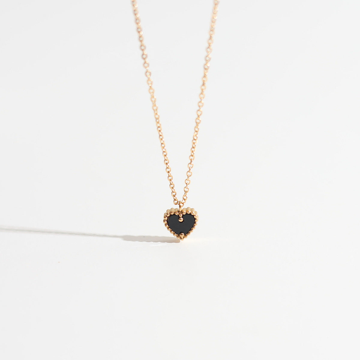 All Match Little Red Heart Necklace Cn0254