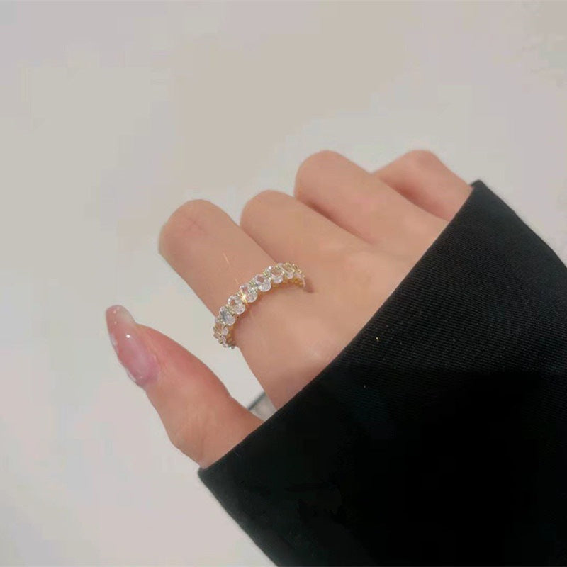 Oval Zircon Ring Cn449