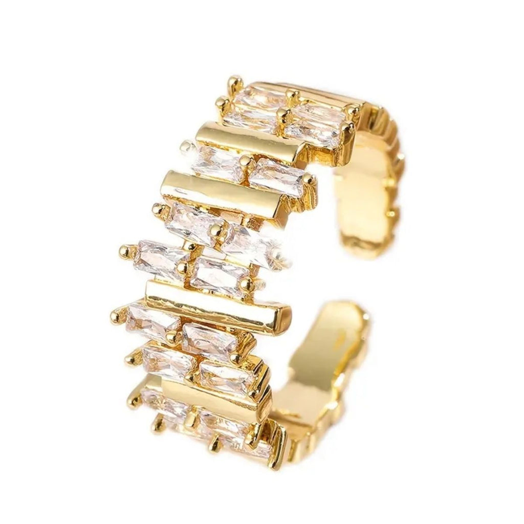 Fashion style hot-selling new zircon open ring