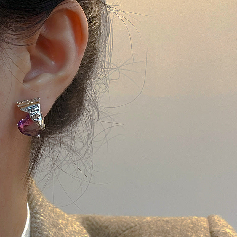 Candy Series Love Heart Earrings Female Candy Bag Ear Studs Earrings Cn544