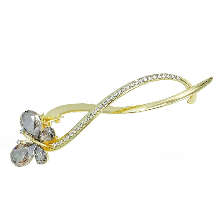 Crystal Diamond Back Head Barrettes Cn0230