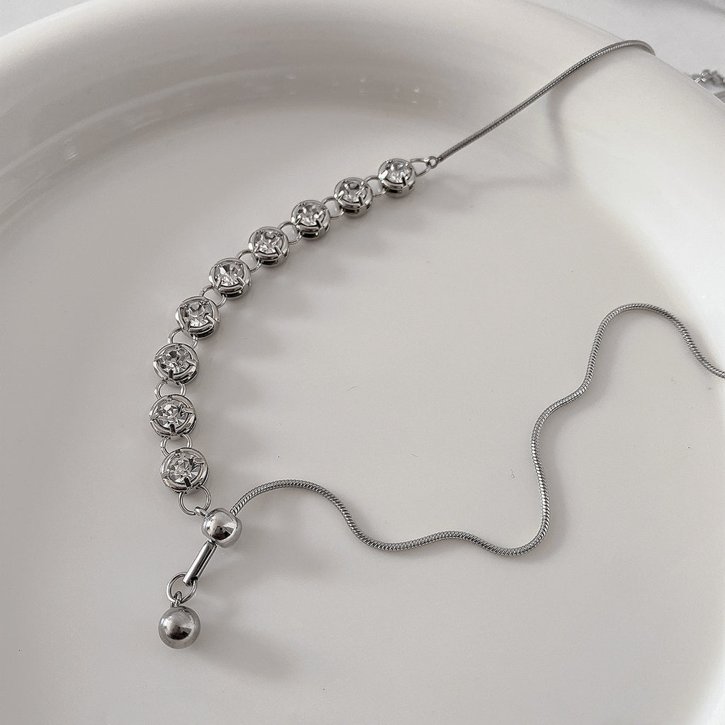 Fashion Tassel Asymmetric Clavicle Chain Cn0314