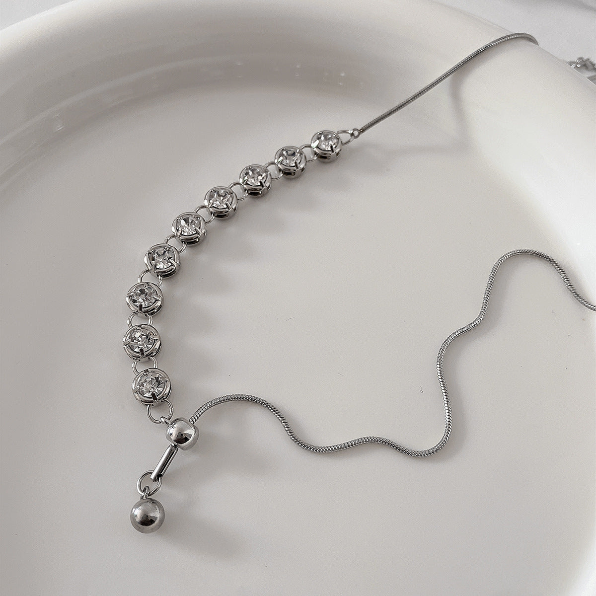 Fashion Tassel Asymmetric Clavicle Chain Cn0314