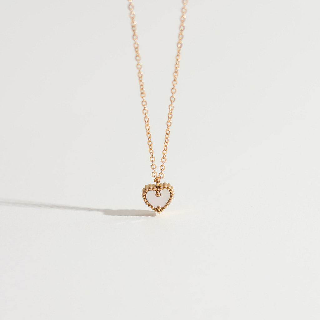 All Match Little Red Heart Necklace Cn0254