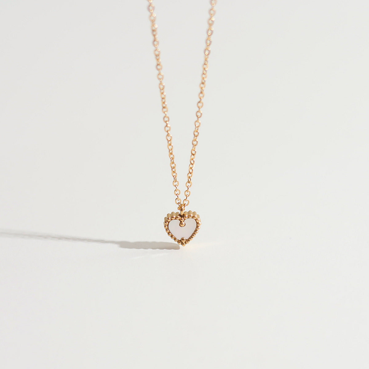 All Match Little Red Heart Necklace Cn0254
