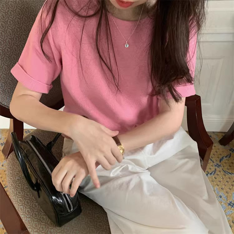 Moonstone round Necklace Cn0316