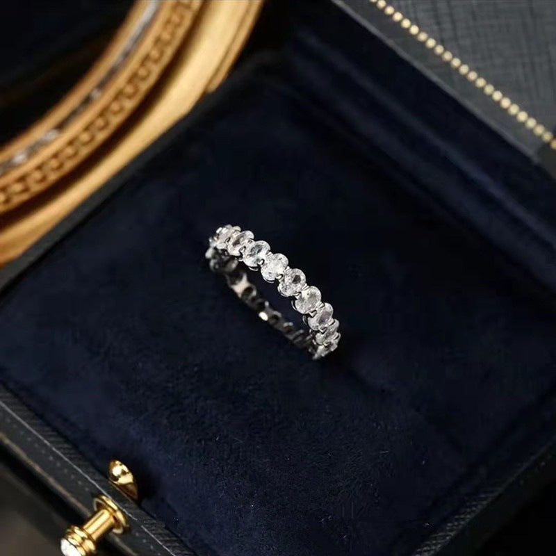 Oval Zircon Ring Cn449