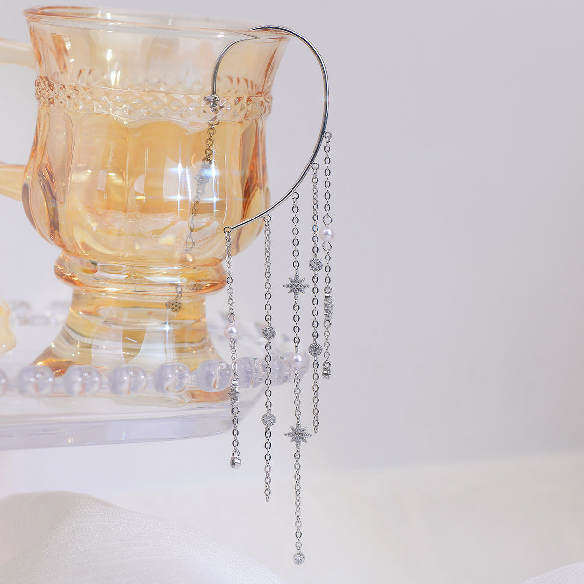 Stern Ohr hängend lange Quaste Ohr hängend Cn371