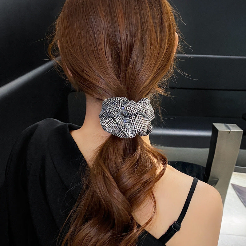 Rhinestone Hair Band Full Diamond Handmade Rubber Band Hair Rope Cn429