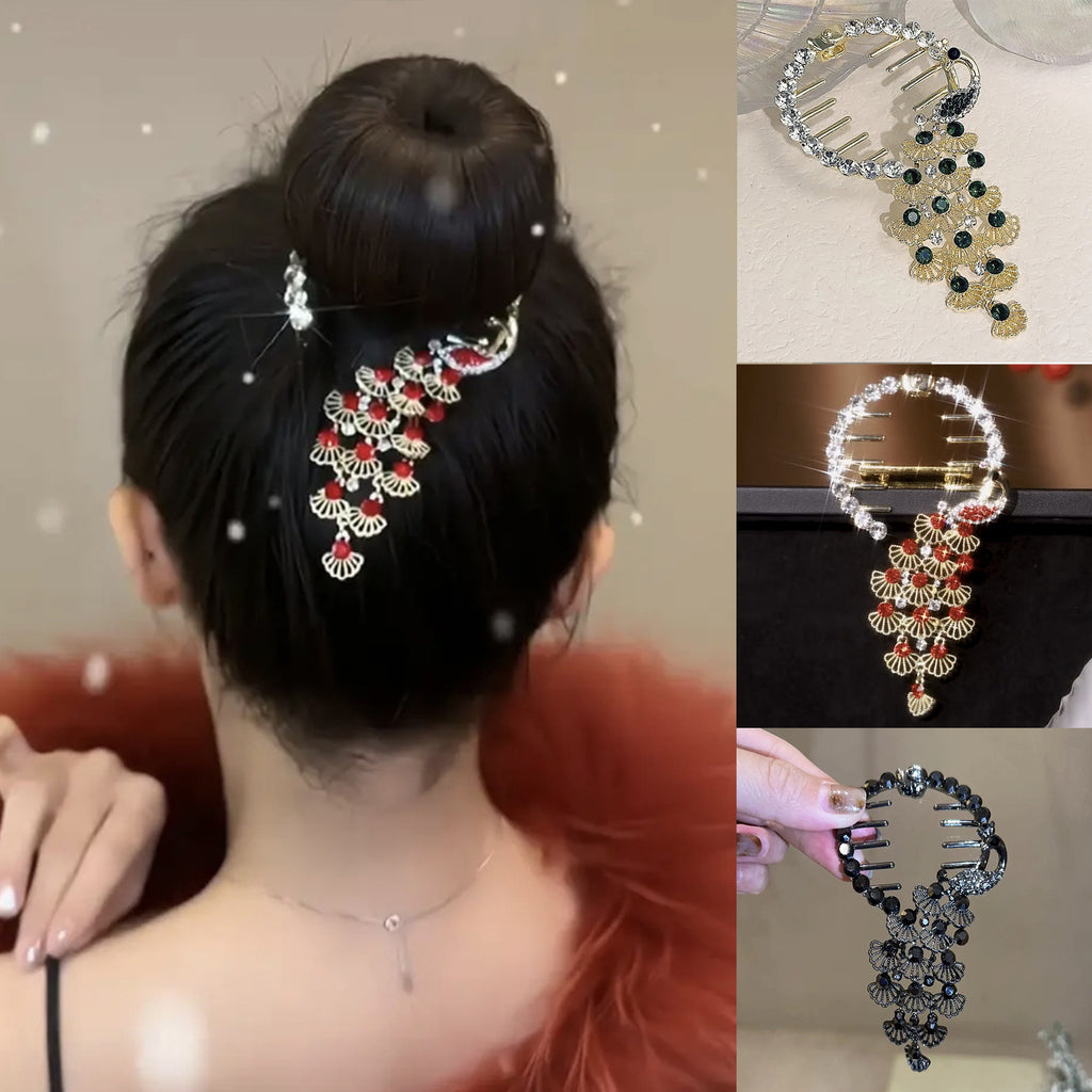 Peacock Hair Clip Headdress Cn0236