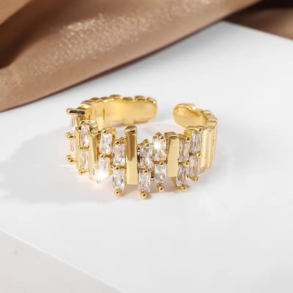 Fashion style hot-selling new zircon open ring