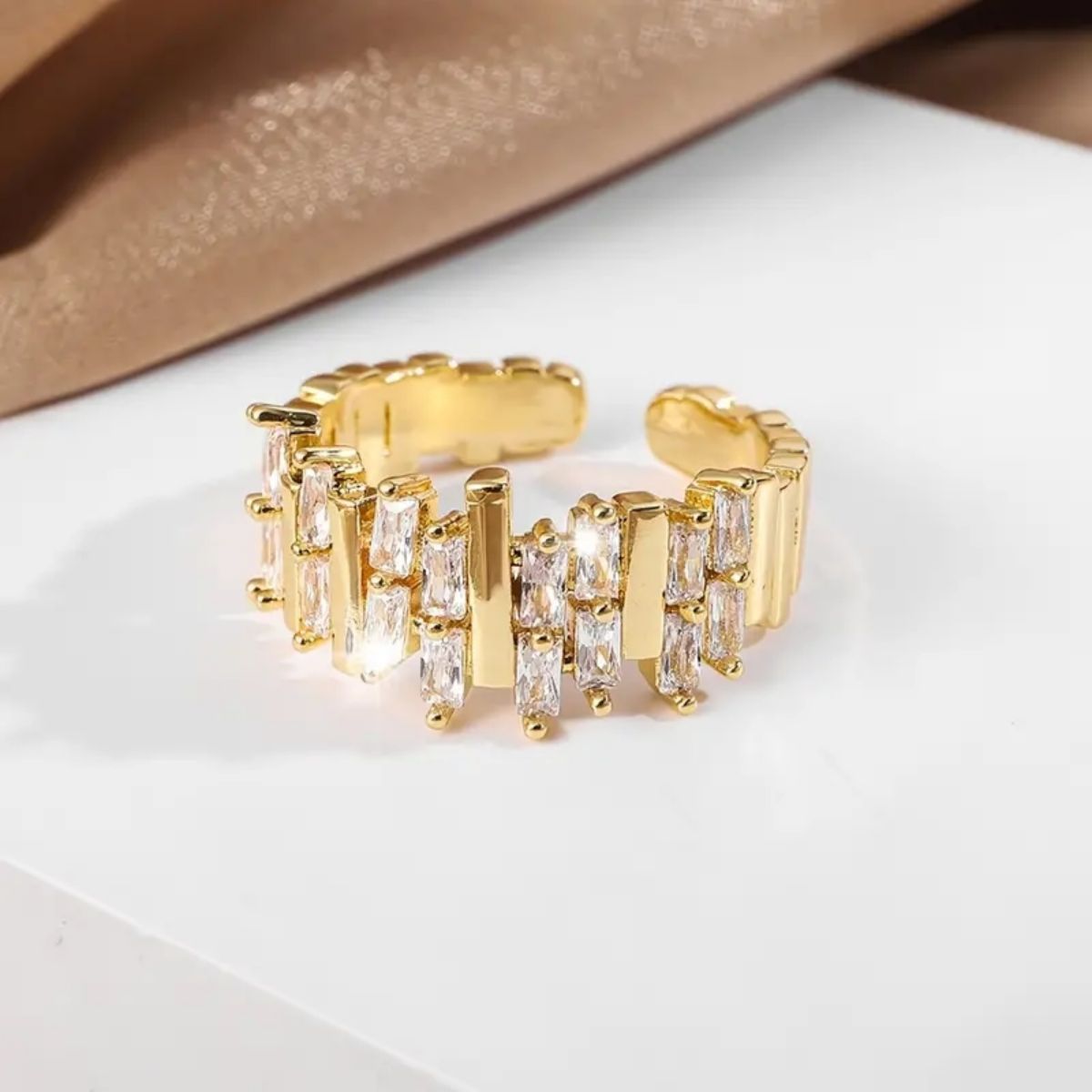 Fashion style hot-selling new zircon open ring