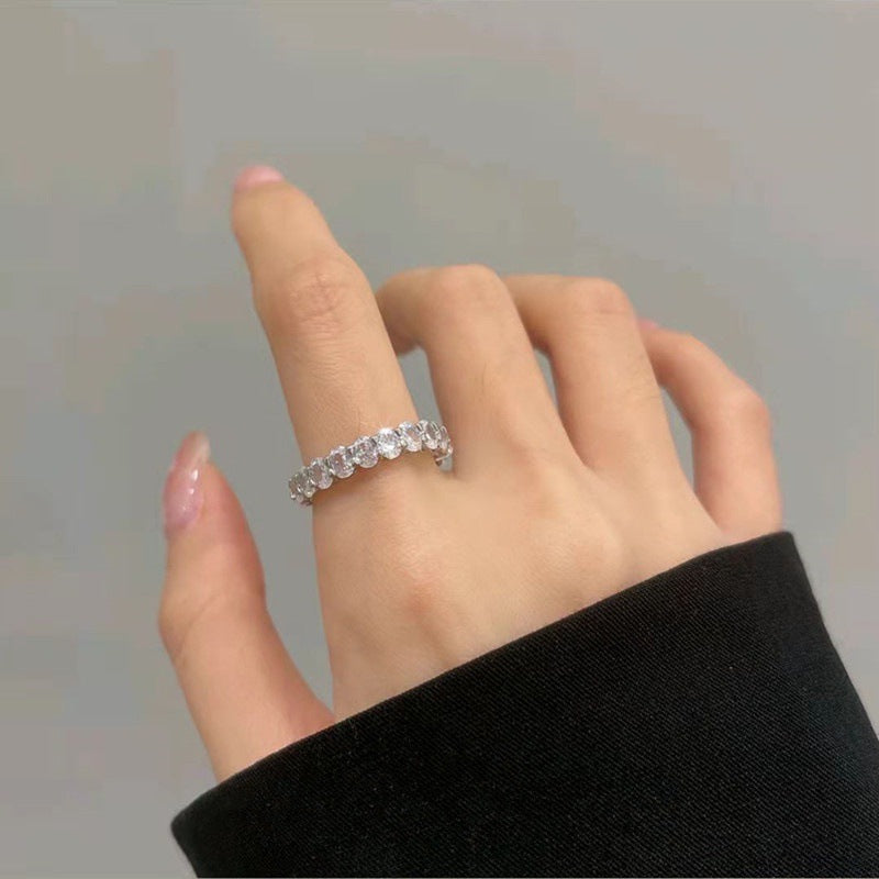 Oval Zircon Ring Cn449