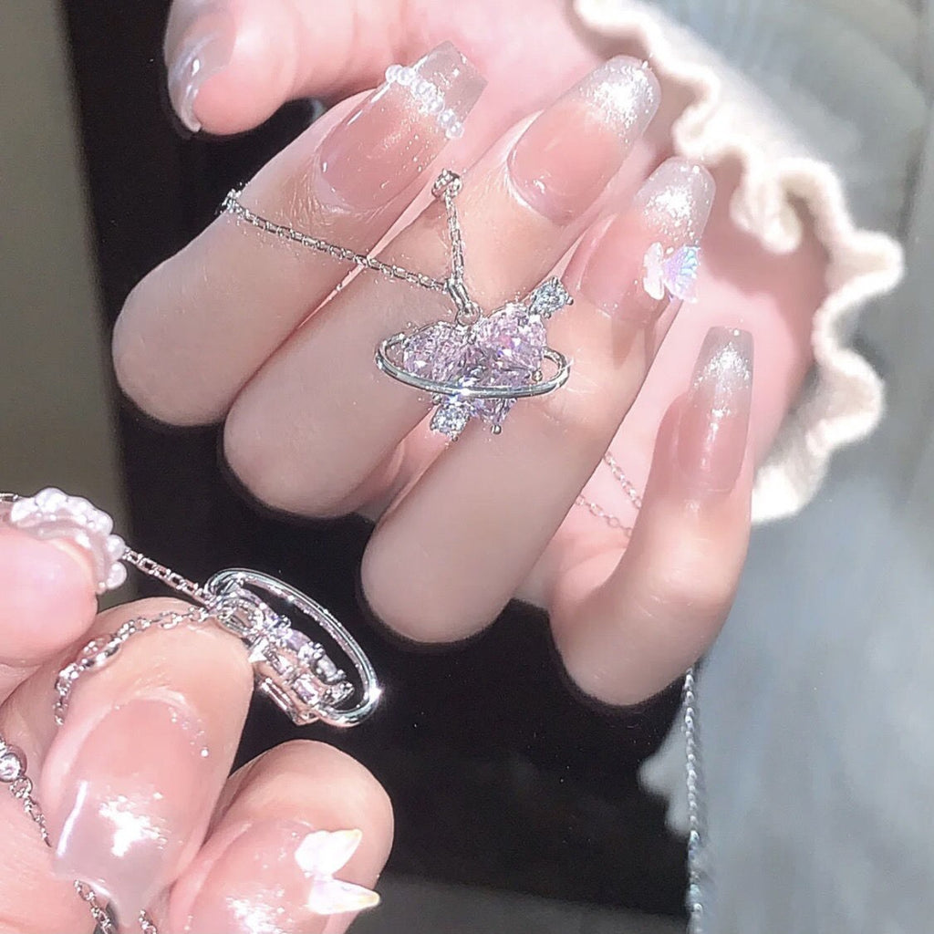 Süße Liebe Planet Halskette Cn390