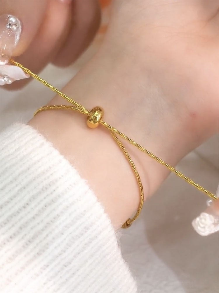 Bracelet Female Letter Elbow Minority Simple Personality Carrying Strap Bracelet Pull Adjustable Cn532