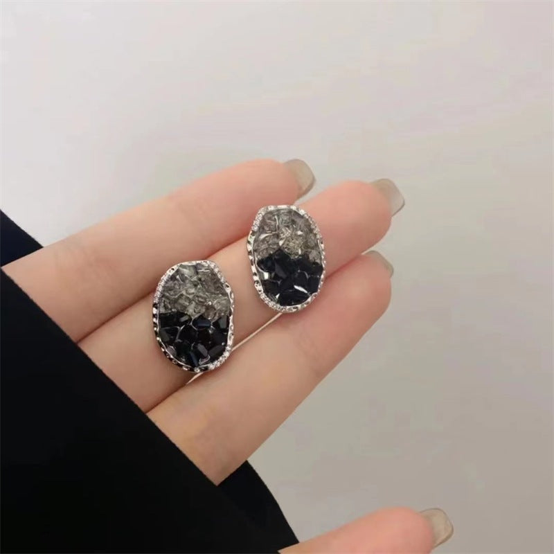 크리스탈 불규칙한 귀걸이 Cn336