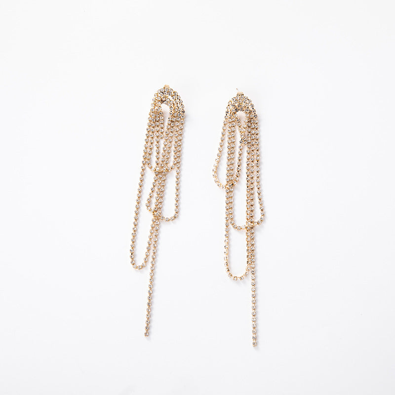 Multiple Claw Chain Earrings Cn0219