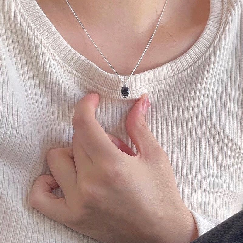 Basit retro klavikula zinciri moda kolye cn402