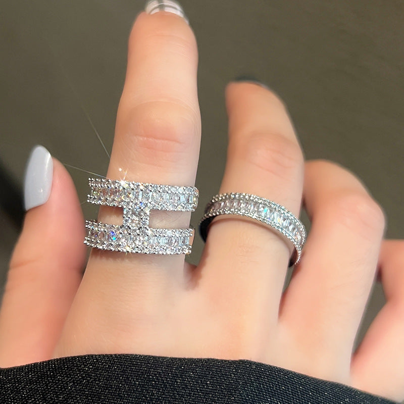 Fashion Vintage Zircon Gold Ring Cn416