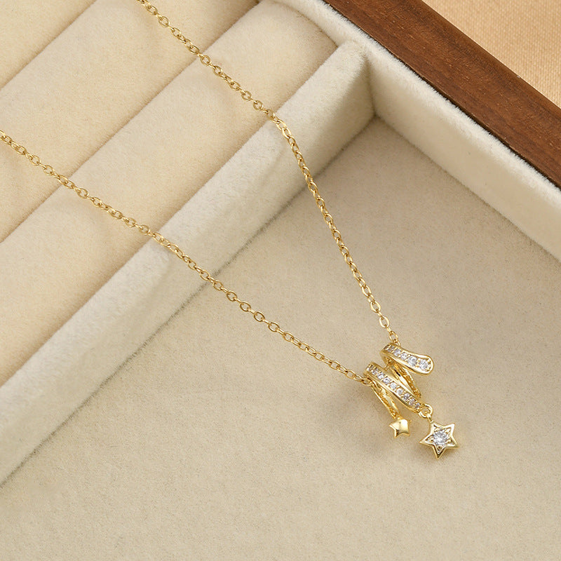 Niche Design Geometric Stars Necklace Necklace Cn474