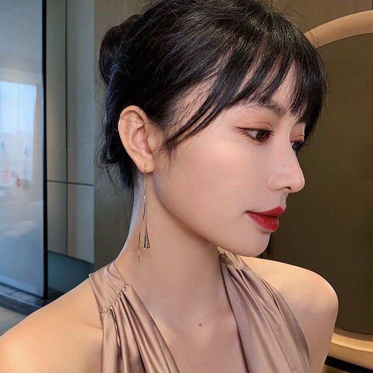 Tassel Hanging Earrings Female Long Eardrop Stud Earrings Cn574