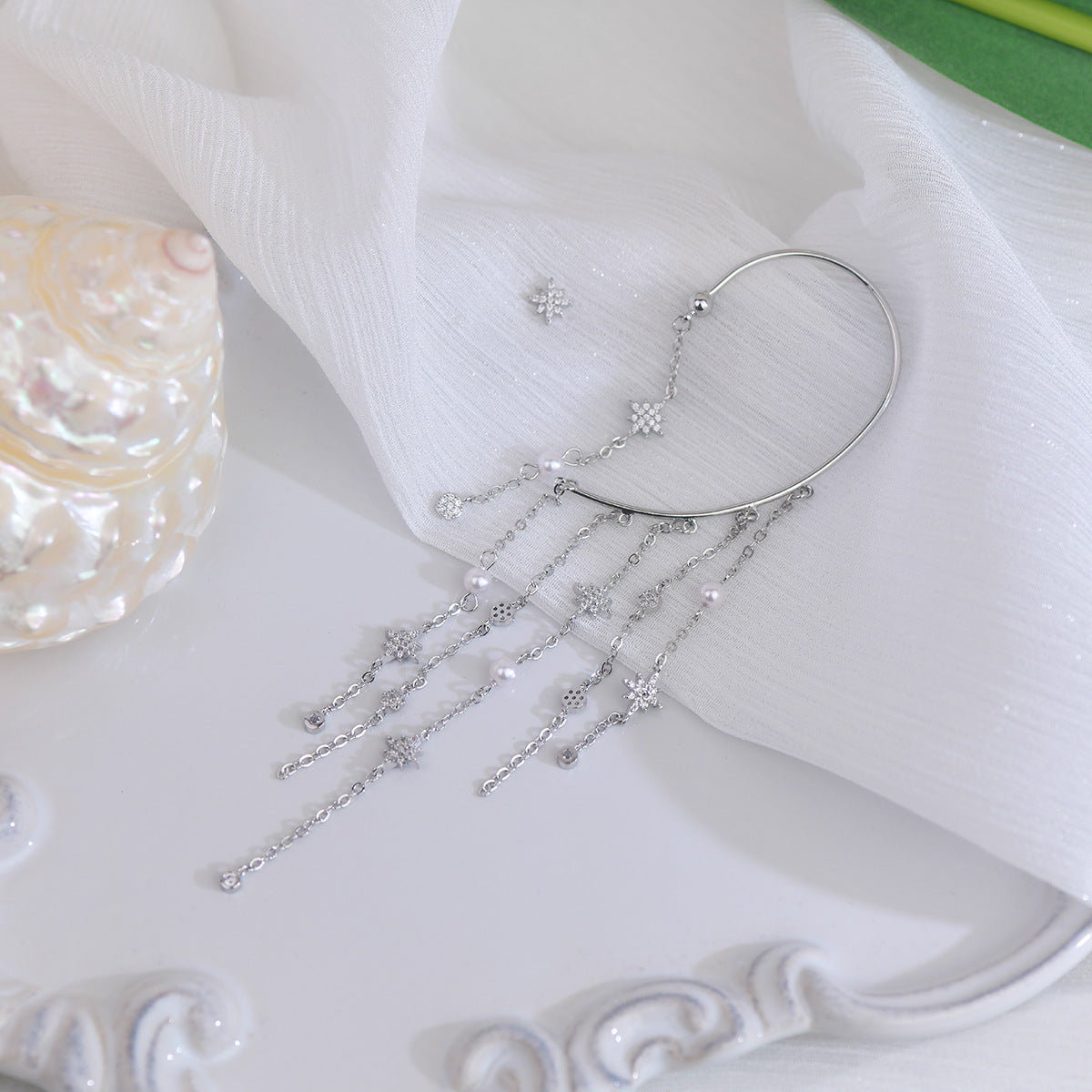 Stern Ohr hängend lange Quaste Ohr hängend Cn371