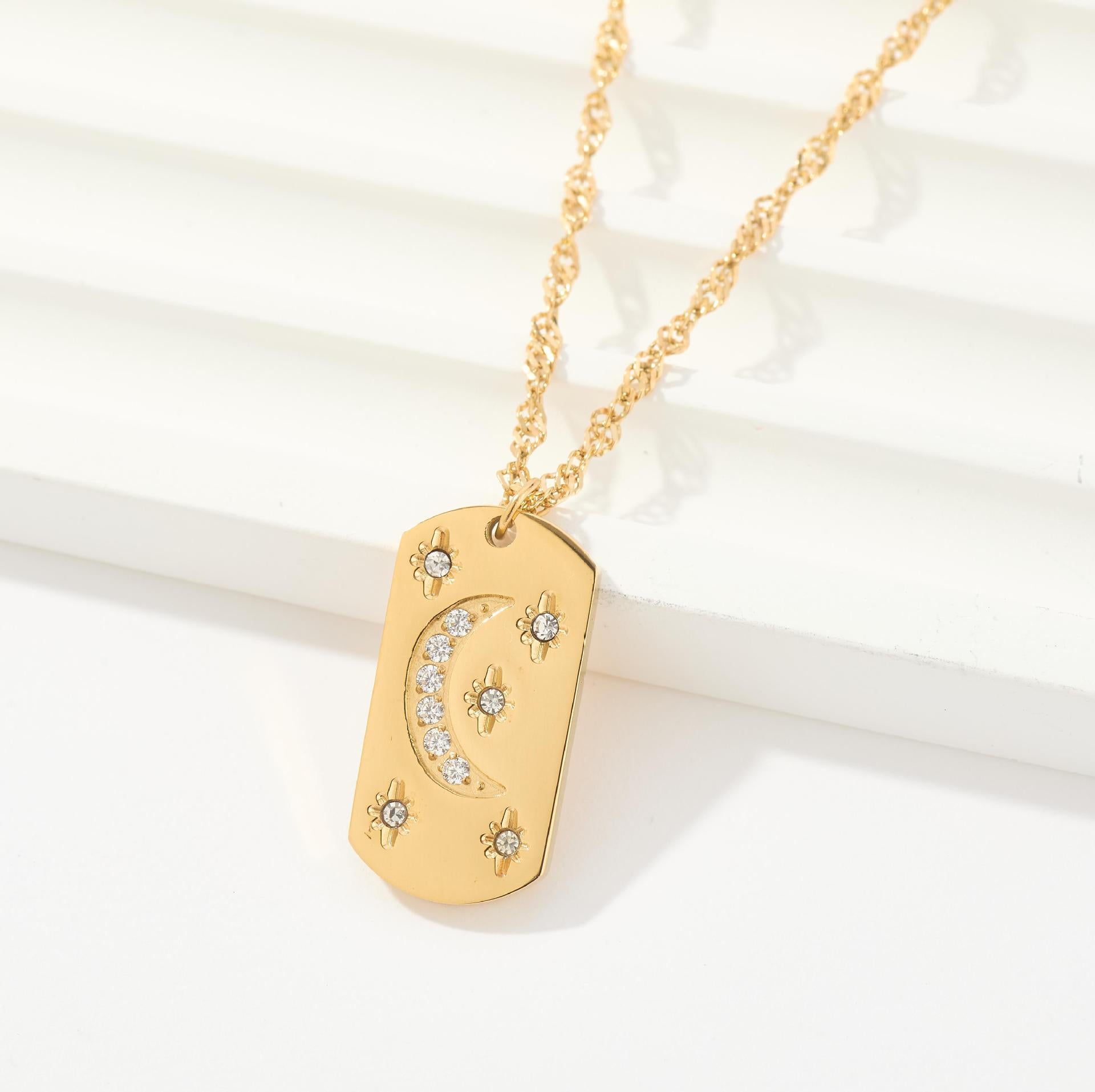 New titanium steel necklace women's simple fashion personality hot-selling women's collarbone chain jewelry