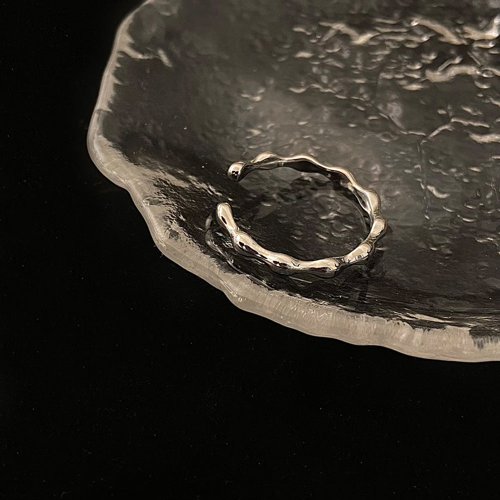 Gold Super Flash Zircon Open Ring Cn465