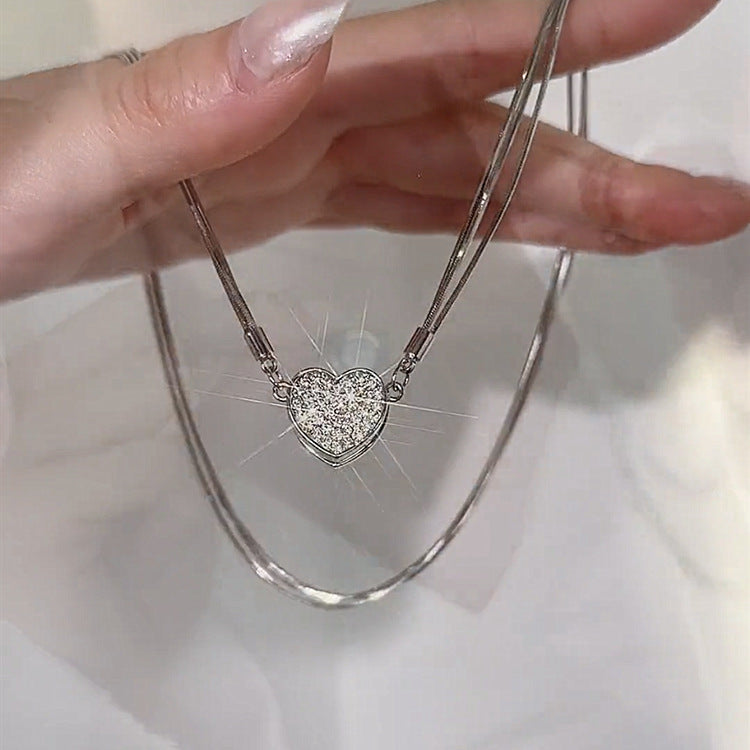 Diamond Love Magnet Necklace Cn0214