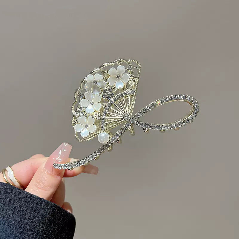 Jasmine Flower Fan Flower Hair Clip Cn0237