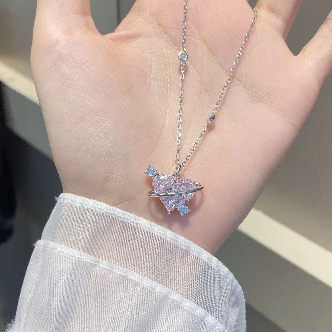 Süße Liebe Planet Halskette Cn390