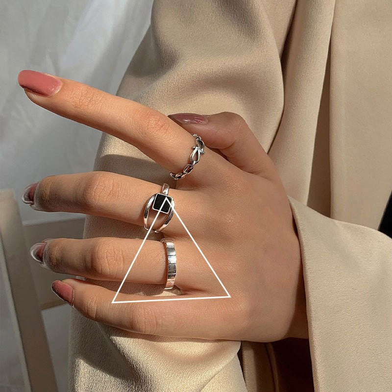 Weaving Hollow Open Ring Cn403